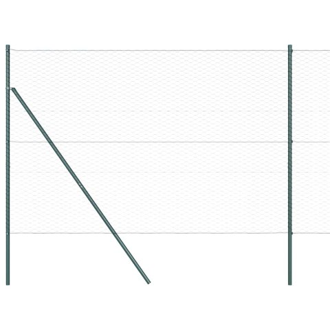 Słupek ogrodzeniowy. Szary 50 x 1,6 m (siatka 36 mm) Stal i PVC