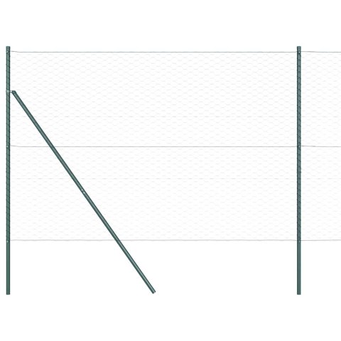 Słupek ogrodzeniowy. Szary 50 x 1,6 m (siatka 50 mm) Stal i PVC