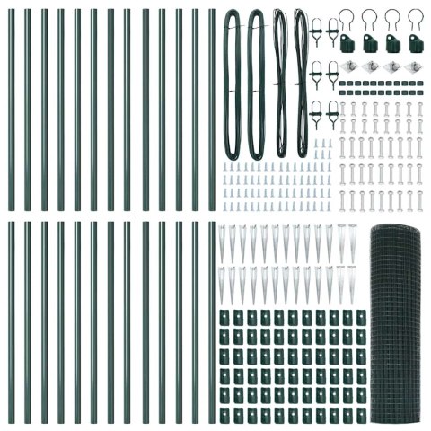 Słupek ogrodzeniowy. Zielony 50 x 0,5 m (siatka 12 x 12 mm)