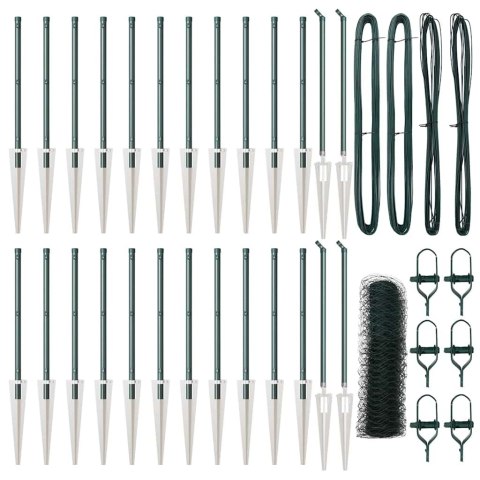 Słupek ogrodzeniowy. Zielony 50 x 0,6 m (siatka 50 mm)