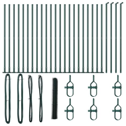Słupek ogrodzeniowy. Zielony 50 x 1,2 m (siatka 50 mm)