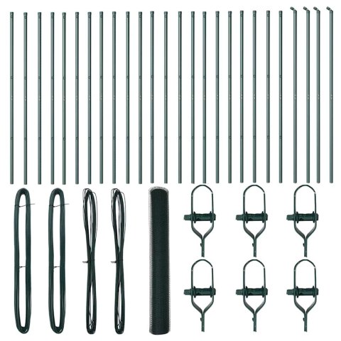 Słupek ogrodzeniowy. Zielony 50 x 1,4 m (siatka 13 mm)