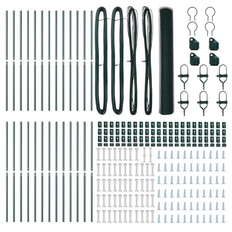 Słupek ogrodzeniowy. Zielony 50 x 1,4 m (siatka 13 mm)