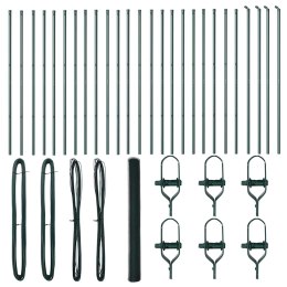 Słupek ogrodzeniowy. Zielony 50 x 1,5 m (siatka 13 mm)