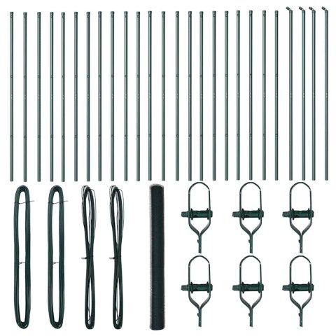 Słupek ogrodzeniowy. Zielony 50 x 1,5 m (siatka 13 mm)