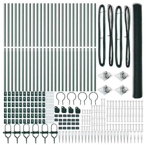 Słupek ogrodzeniowy. Zielony 50 x 1,5 m (siatka 13 mm)