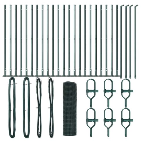 Słupek ogrodzeniowy. Zielony 50 x 1 m (siatka 12 x 12 mm)