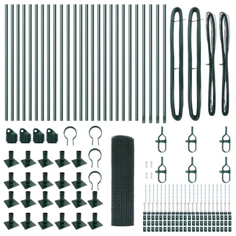 Słupek ogrodzeniowy. Zielony 50 x 1 m (siatka 12 x 12 mm)