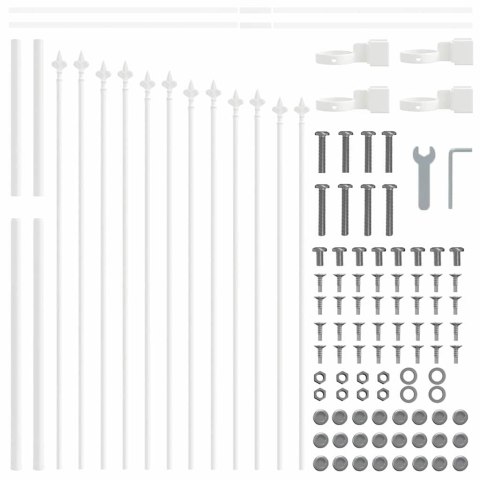 Ogrodzenie Ogrodowe 6 pcs Biały 170 x 140 cm