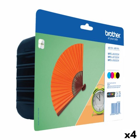 Oryginalny Wkład Atramentowy Brother LC129XL/LC125XL Żółty (4 Sztuk)