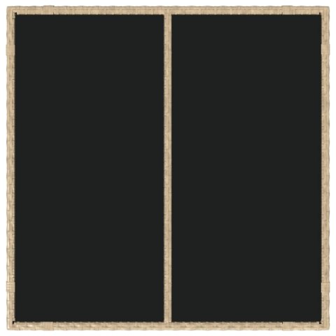 Zestaw do jadalni w ogrodzie 5 pcs Beżowy polirattan