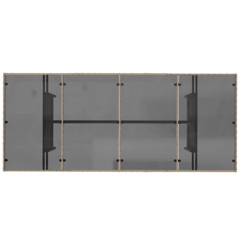 Zestaw do jadalni w ogrodzie 9 pcs Beżowy polirattan