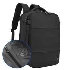 Plecak podróżny kabinowy z pompką NOVEEN CTB500, 40x20x25cm, czarny