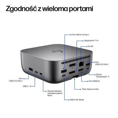 Stacja dokująca HP Thunderbolt 4 Ultra 180W G6 Dock