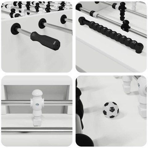 Stół do futbolu 2 pcs Biały 146,5 x 74 x 85 cm