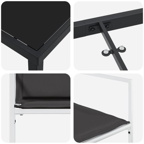 Zestaw do jadalni w ogrodzie 5 pcs Biały