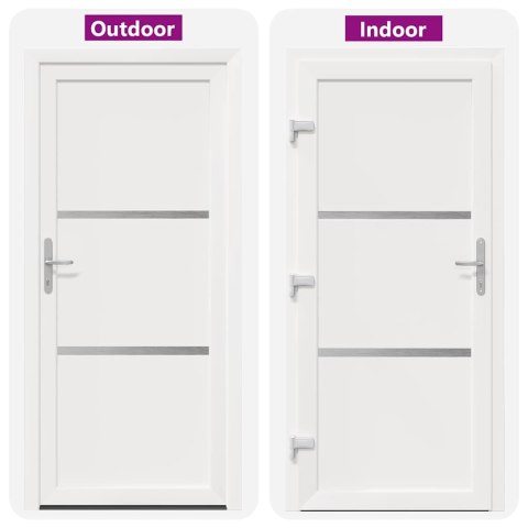 Drzwi Frontowe Biały 108 x 208 cm PVC