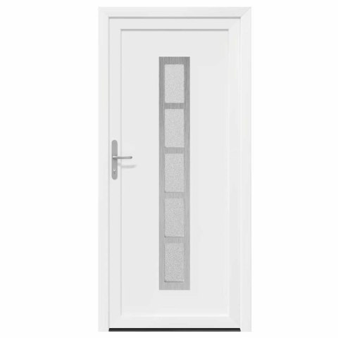 Drzwi Frontowe Biały 88 x 200 cm PVC