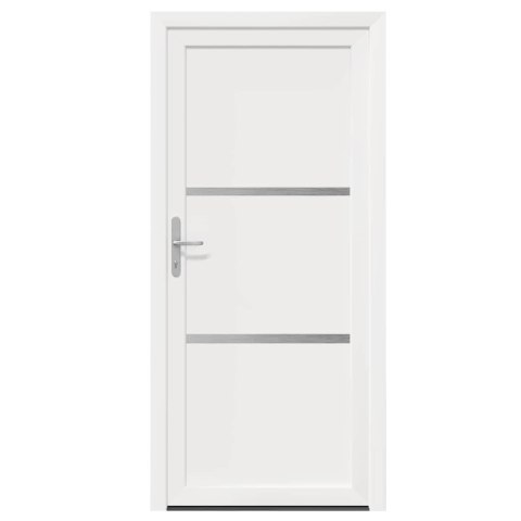 Drzwi Frontowe Biały 88 x 200 cm PVC
