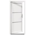 Drzwi Frontowe Biały 88 x 200 cm PVC