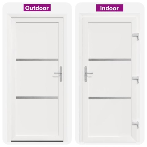 Drzwi Frontowe Biały 88 x 200 cm PVC