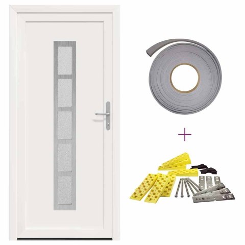 Drzwi Frontowe Biały 98 x 208 cm PVC