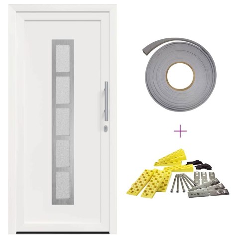 Drzwi Frontowe Biały PVC