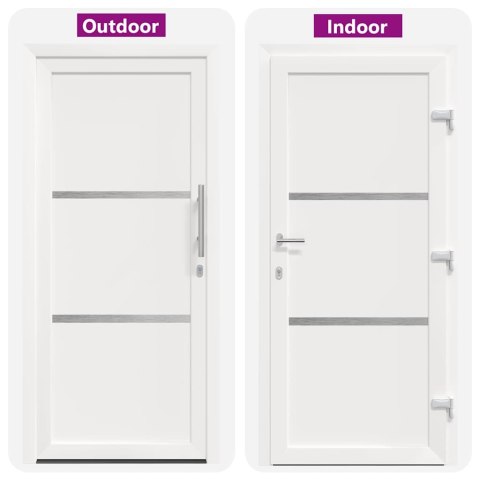 Drzwi Frontowe Biały PVC