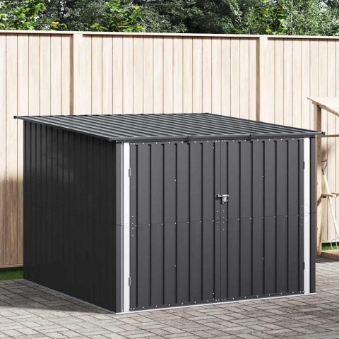 Shed na rower 3 pcs Antracyt 215 x 206 x 157 cm Metal
