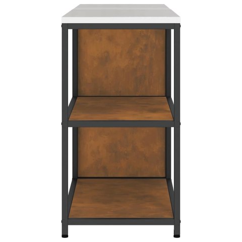 Zestaw do przechowywania w kuchni z półką 2 pcs Rdzawy