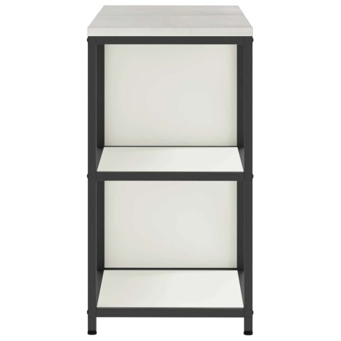 Zestaw do przechowywania w kuchni 2 pcs Biały Stal zimnogięta