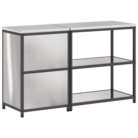 Zestaw do przechowywania w kuchni 2 pcs Srebrny Stal nierdzewna