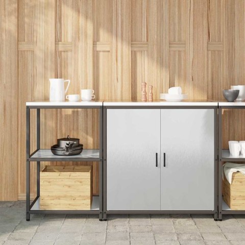 Zestaw do przechowywania w kuchni 2 pcs Srebrny Stal nierdzewna