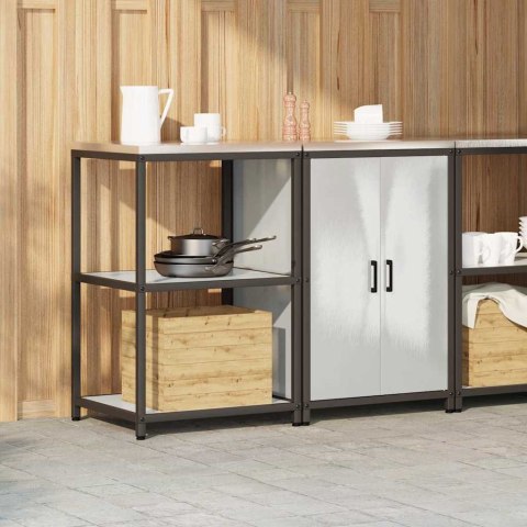 Zestaw do przechowywania w kuchni 2 pcs Srebrny Stal nierdzewna