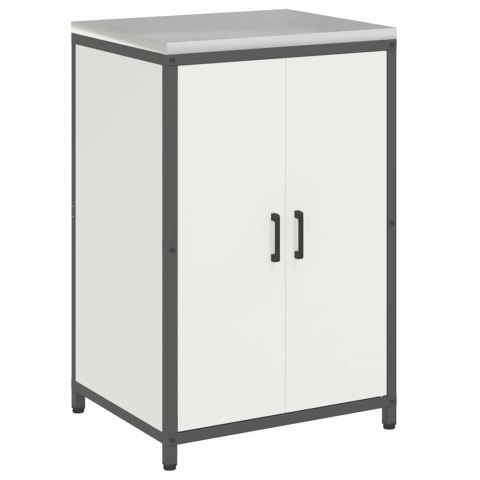 Zestaw do przechowywania w kuchni 3 pcs Biały Stal zimnogięta