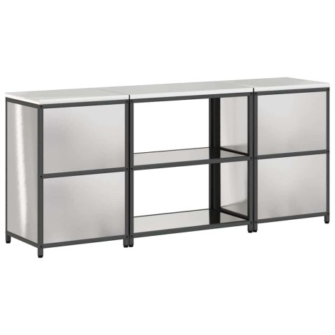 Zestaw do przechowywania w kuchni 3 pcs Srebrny Stal nierdzewna