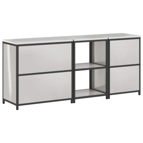 Zestaw do przechowywania w kuchni 3 pcs Srebrny Stal nierdzewna