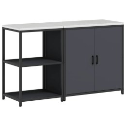 Zestaw do przechowywania w kuchni z półką 2 pcs Antracyt