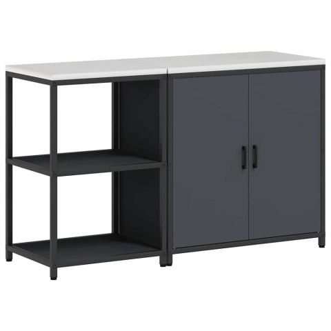 Zestaw do przechowywania w kuchni z półką 2 pcs Antracyt