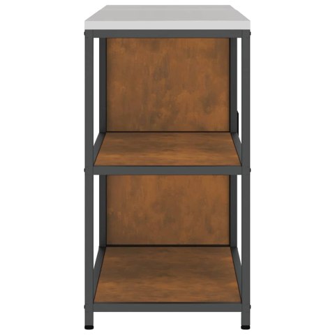 Zestaw do przechowywania w kuchni z półką 2 pcs Rdzawy