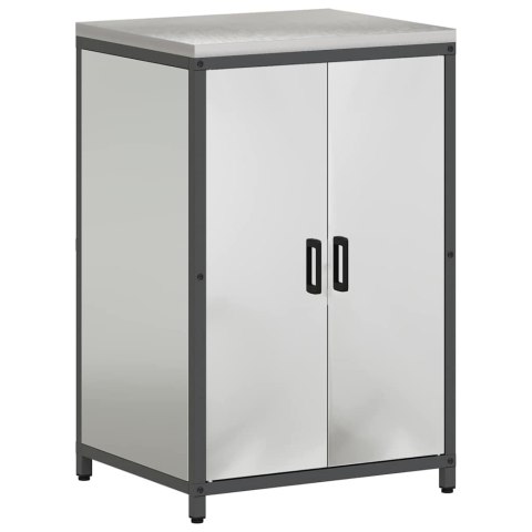 Zestaw do przechowywania w kuchni z półką 3 pcs Srebrny