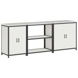 Zestaw do przechowywania w kuchni z półką Inny 3 pcs Biały Stal