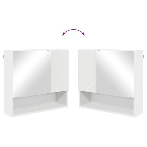 Zestaw mebli łazienkowych Montowane na ścianie 4 pcs Biały