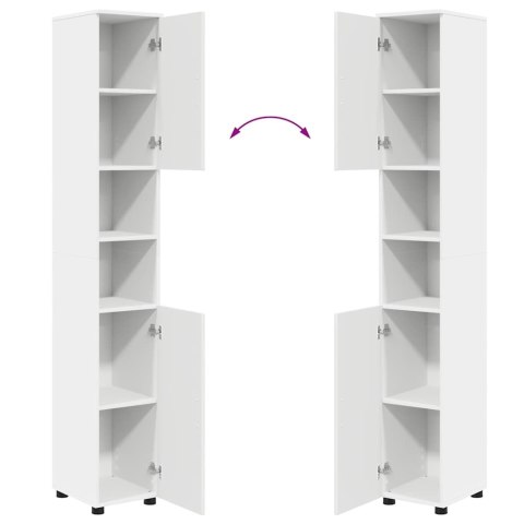 Zestaw mebli łazienkowych z szufladą z półką 4 pcs Biały