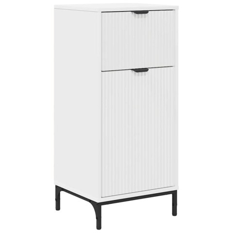 Zestaw mebli łazienkowych Biały Drewno inżynieryjne, Metal