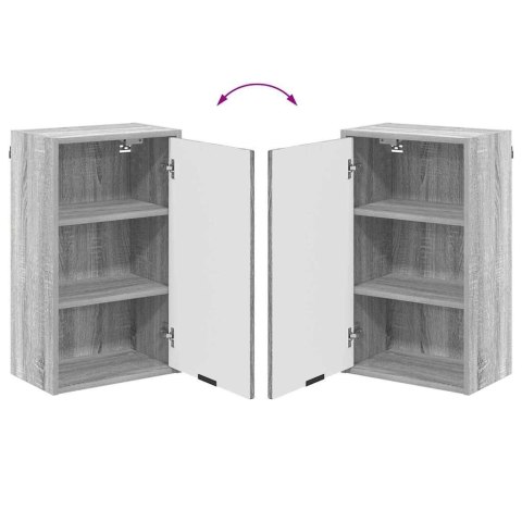 Zestaw mebli łazienkowych z szufladą z drzwiami Szary Sonoma