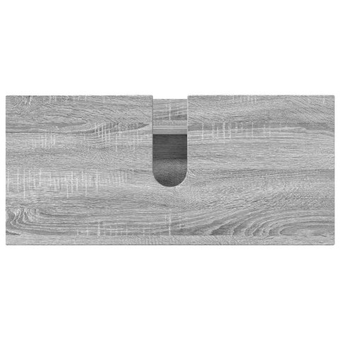 Zestaw mebli łazienkowych z szufladą z półką 4 pcs Szary Sonoma