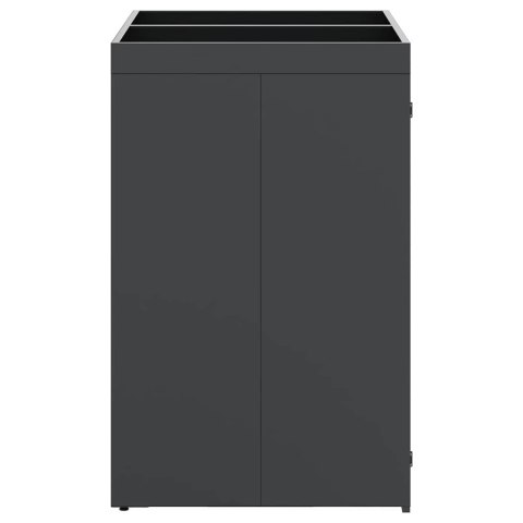 Przechowalnia na 2 kosze na odpady Antracyt