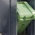 Przechowalnia na 2 kosze na odpady Jasnoszary