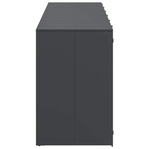 Przechowalnia na 3 kosze na odpady 340 x 77.5 x 115.5 cm Stal